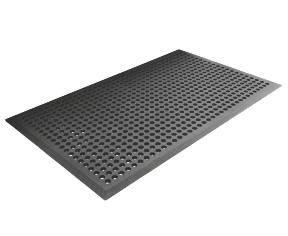 Image of COBA Europe Worksafe Anti-Slip Floor Mat Black 1.5m x 0.9m x 12mm 