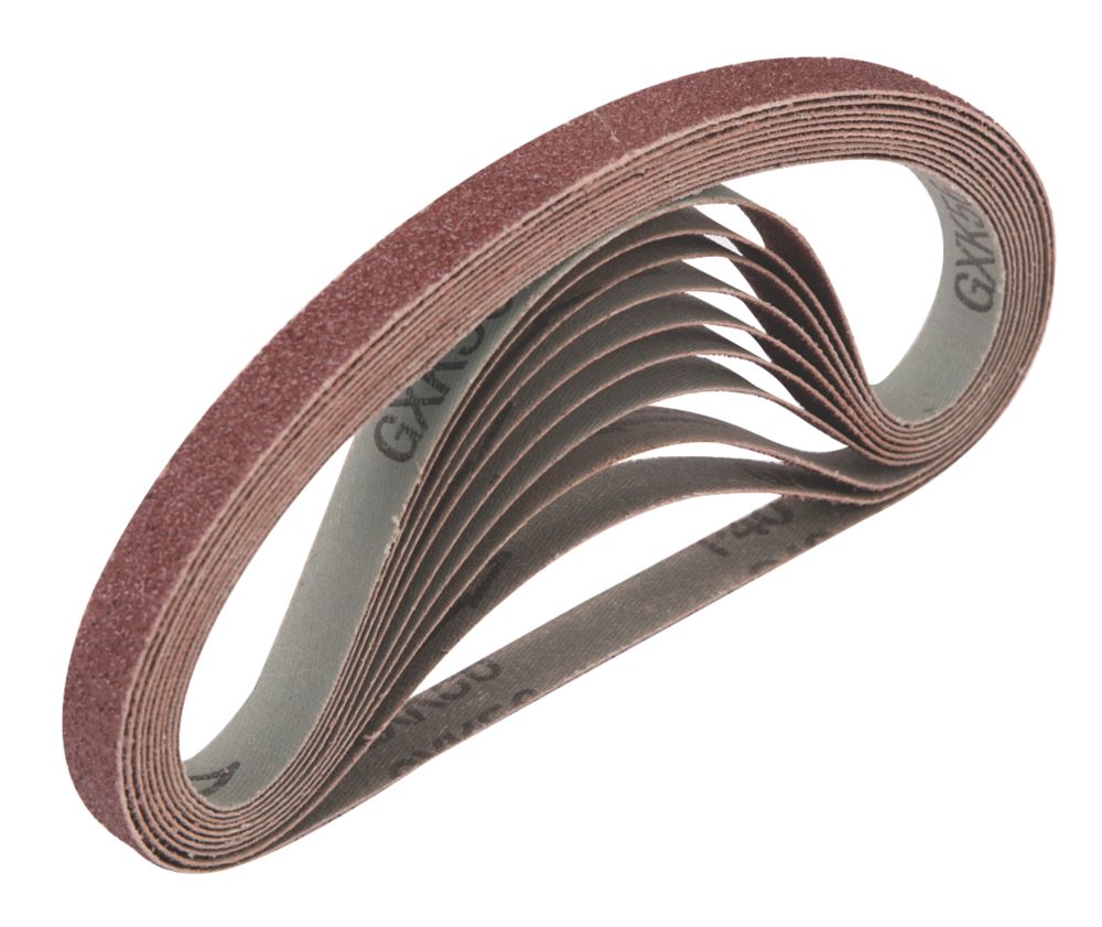 Image of Titan Sanding Belt Unpunched 457mm x 13mm 40 Grit 10 Pack 