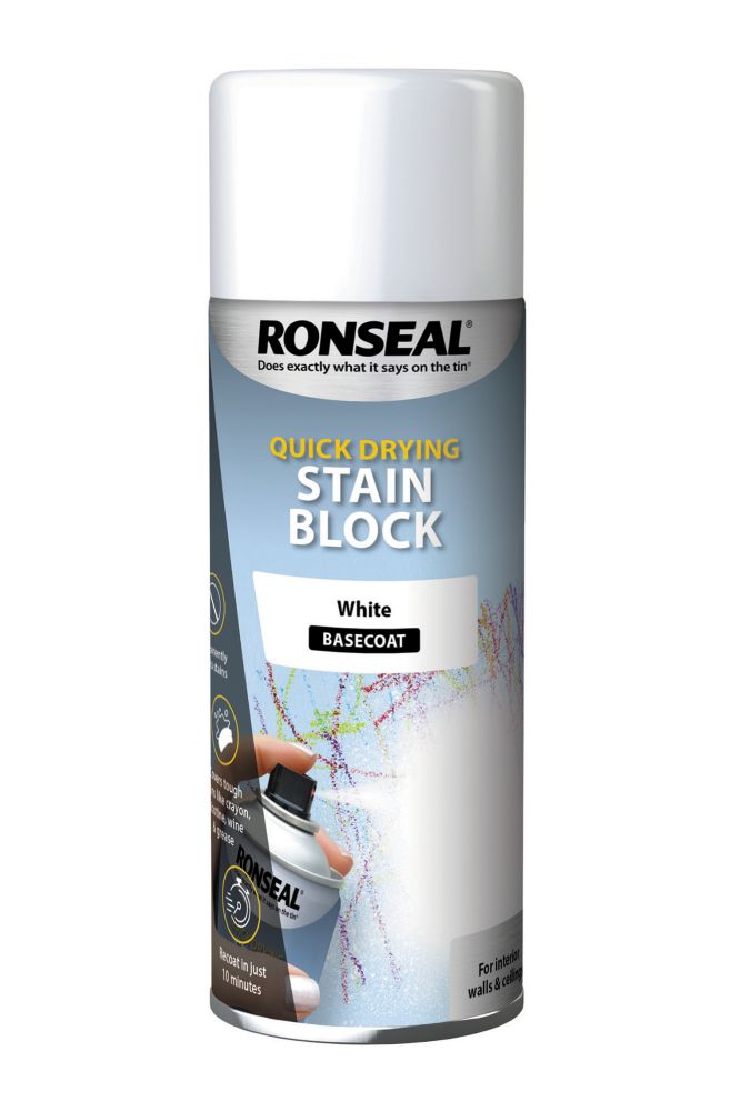 Image of Ronseal Stain Block White 400ml 