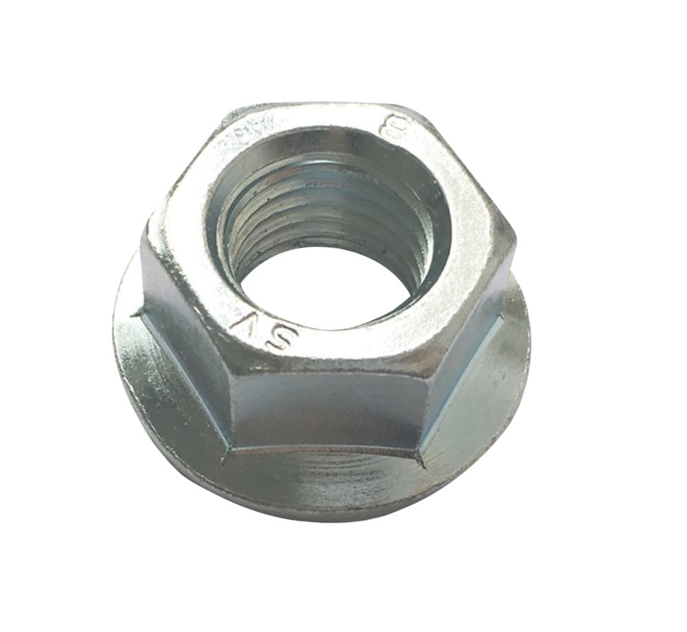 Image of Easyfix BZP Carbon Steel Flange Head Nuts M12 50 Pack 