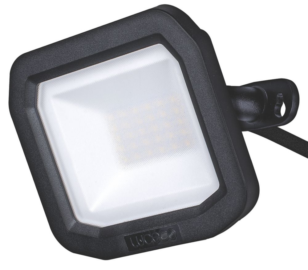 Image of Luceco Castra Outdoor LED Floodlight Black 20W 2400lm 