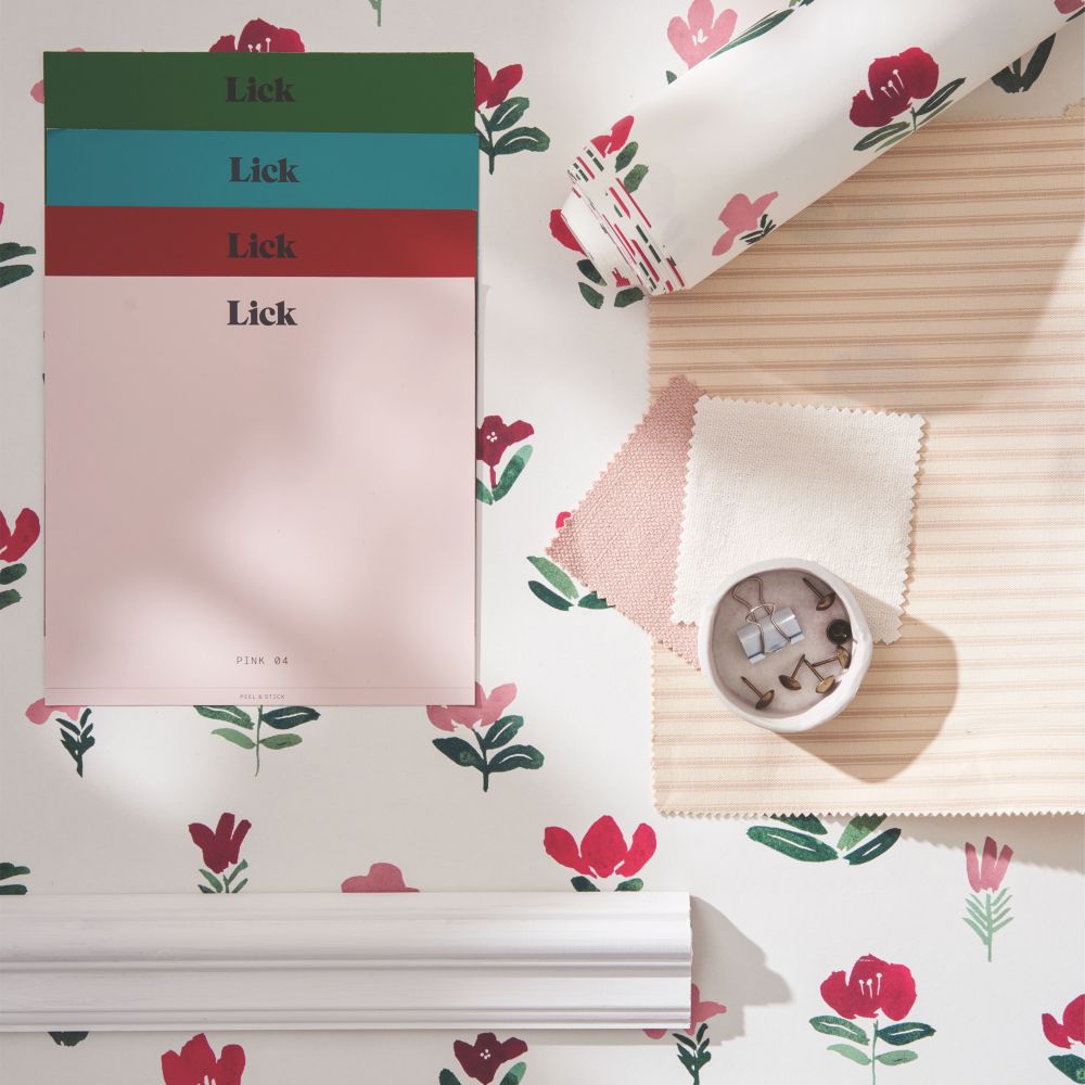 Image of LickPro Pink Petals 01 Wallpaper Roll 52cm x 10m 