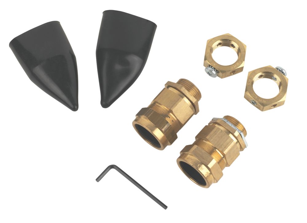 Image of Tauras Brass External Gland Kit 25mm 2 Pack 