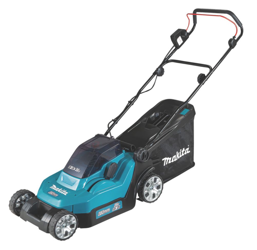 Image of Makita DLM382Z 36V Li-Ion LXT Cordless 38cm Lawn Mower - Bare 