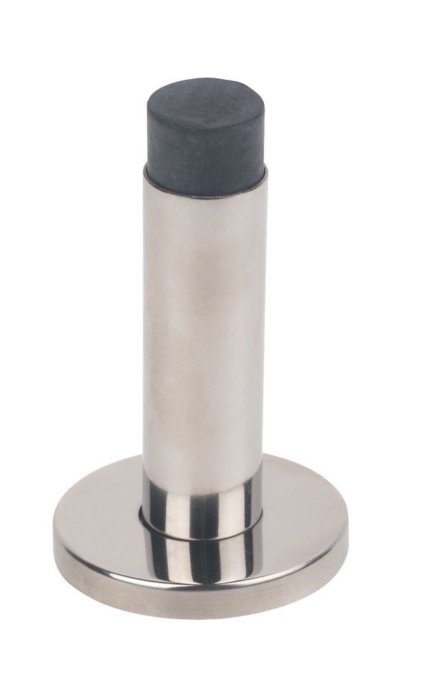 Image of Eclipse Cylinder Projection Door Stop 20 x 85mm Polished Stainless Steel 