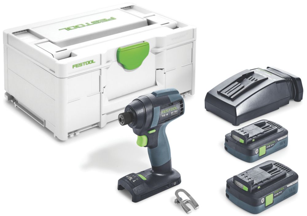 Image of Festool TID 18 HPC I-Plus 18V 2 x 4.0Ah Li-Ion Airstream Brushless Cordless Impact Drill 