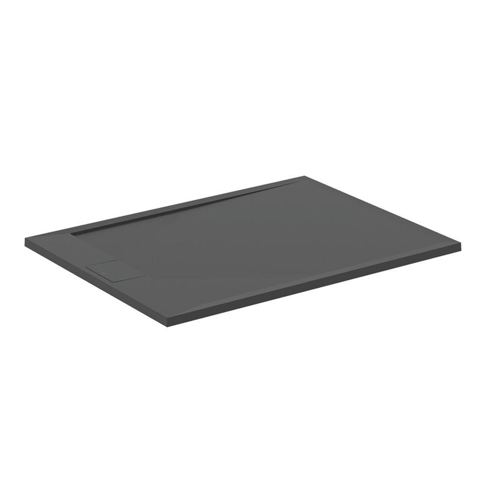 Image of Ideal Standard i.life Ultraflat S Rectangular Shower Tray Jet Black 1200mm x 800mm x 30mm 
