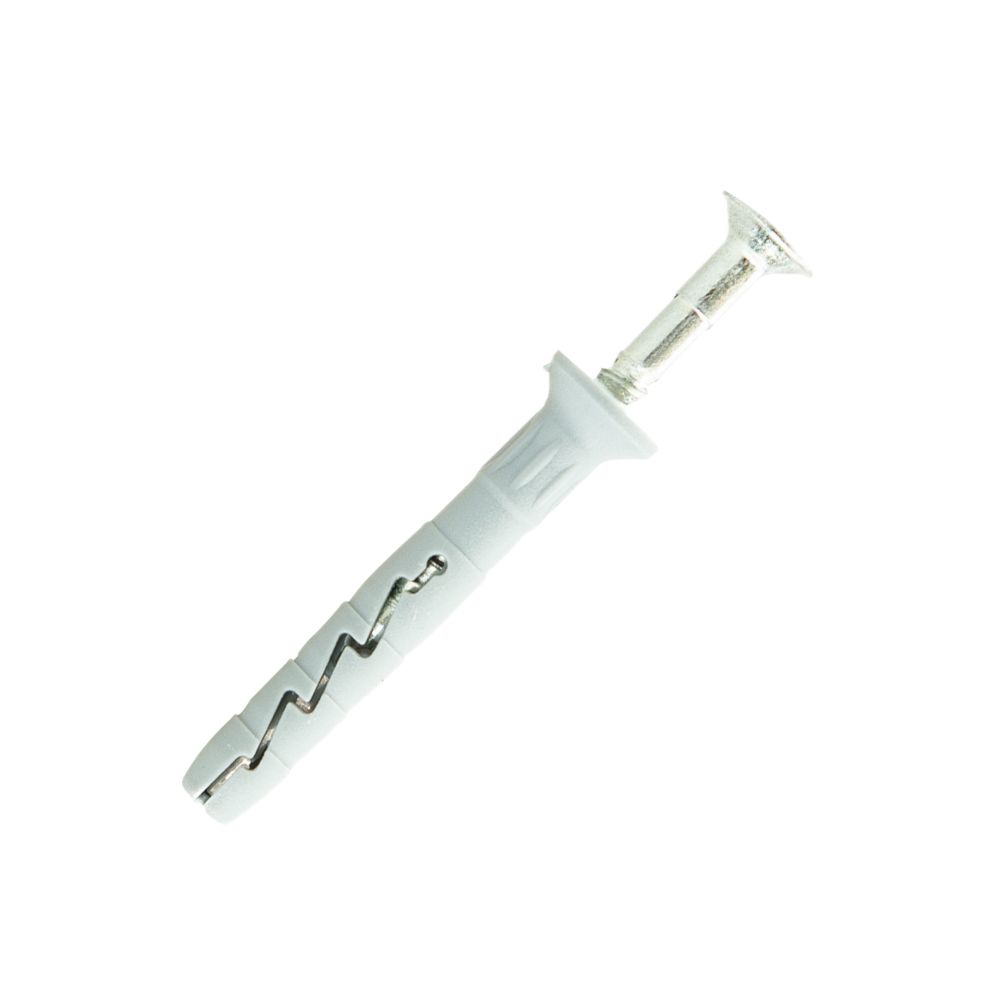 Image of Rawlplug Nylon Hammer-In Fixings 8mm x 120mm 20 Pack 