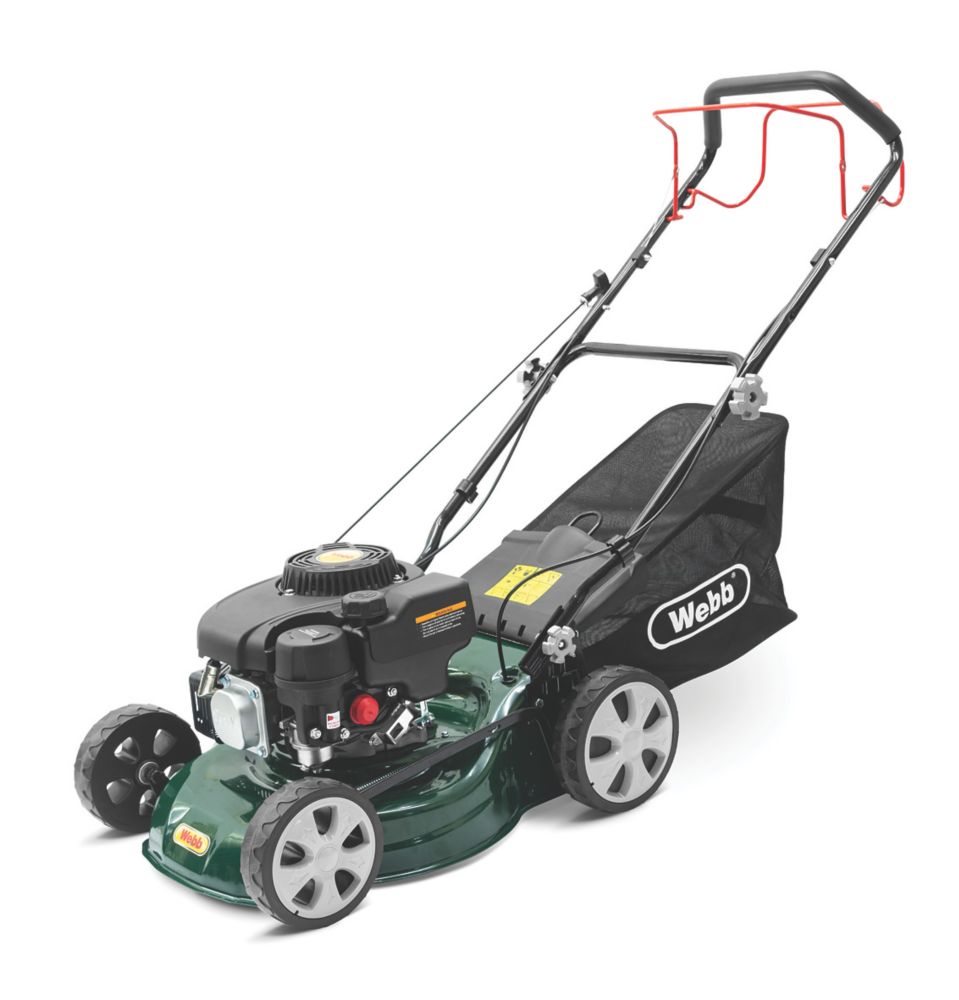 Image of Webb WER410SP 41cm 132cc Self-Propelled Rotary Petrol Lawn Mower 