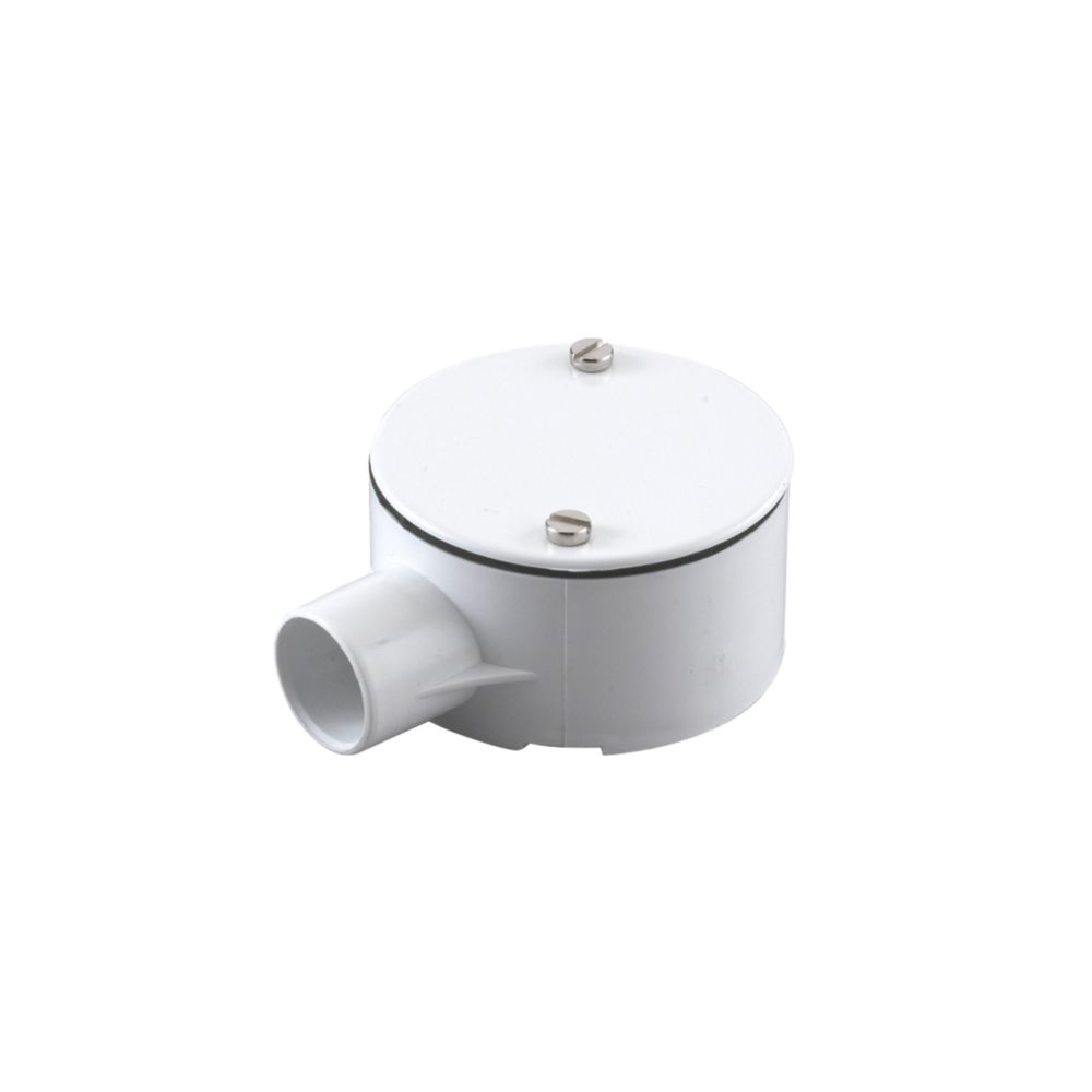Image of Tower 1 Way 20mm Terminal Box White 