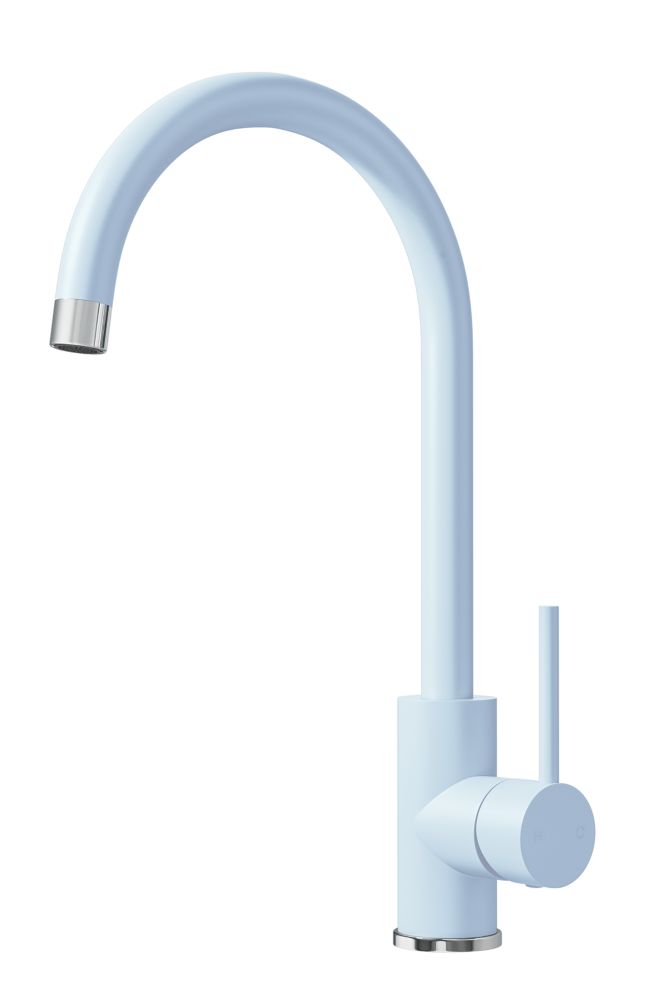 Image of ETAL Sorrento Single Lever Kitchen Mixer Tap Pastel Blue 