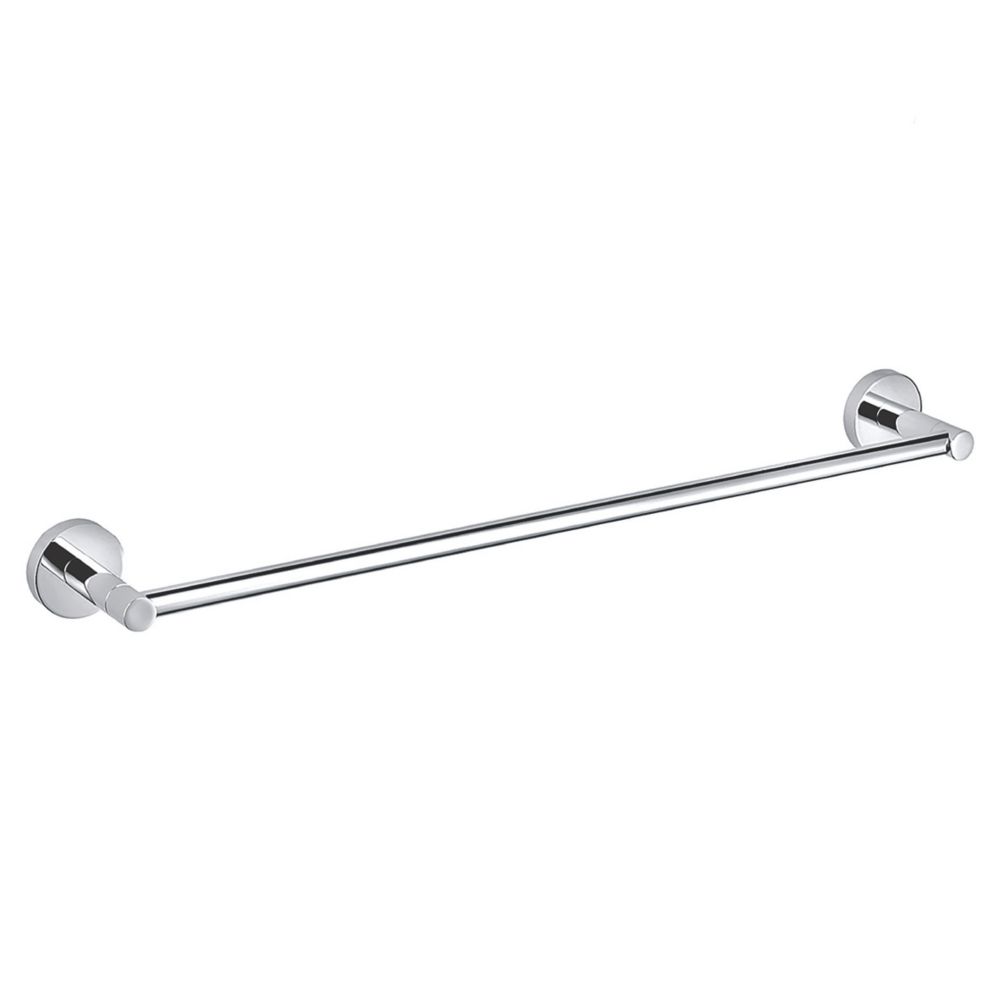 Image of Aqualux Perth Single Towel Bar Chrome 66cm x 6cm x 9.5cm 