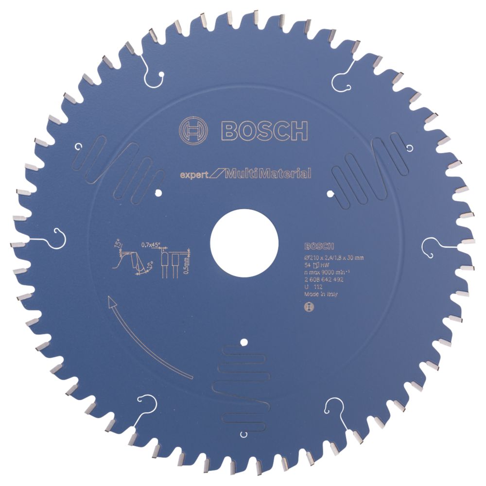 Image of Bosch Expert Multi-Material Circular Saw Blade 210mm x 30mm 54T 