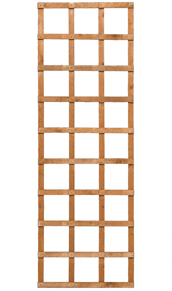 Image of Rowlinson Softwood Rectangular Heavy Duty Trellis 2' x 6' 3 Pack 
