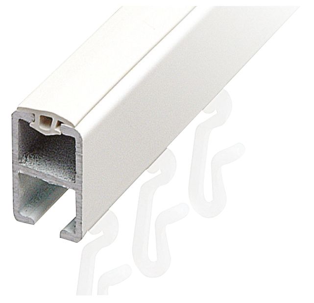 Image of Croydex Straight Straight Shower Curtain Rail Aluminium Silver 915mm 