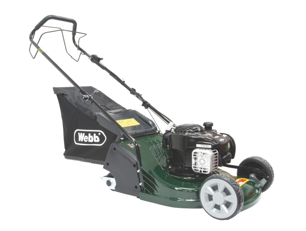 Image of Webb RR17SP 43cm 140cc Self-Propelled Rotary Rear Roller Petrol Lawn Mower 