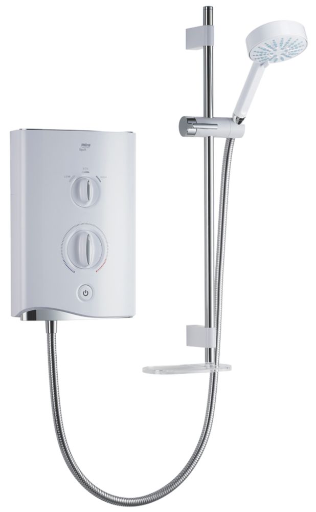 Image of Mira Sport Multi-Fit White 9kW Manual Electric Shower 