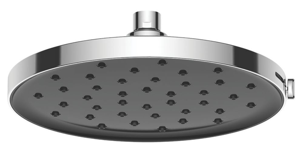 Image of Swirl Versatile Adjustable Shower Head Chrome / Black 230mm 
