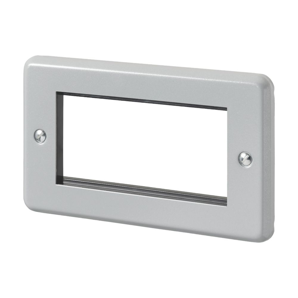 Image of MK 4-Module Modular Faceplate Aluminium 