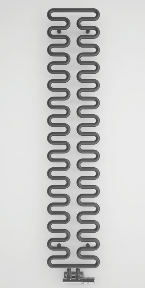 Image of Terma Aire Designer Towel Rail 1555mm x 300mm Dark Grey 1423BTU 