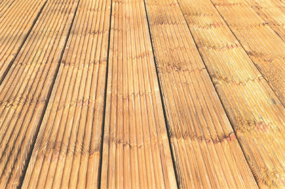 Image of Forest Patio Decking Kit 2.4m x 0.12m x 28mm 50 Pack 