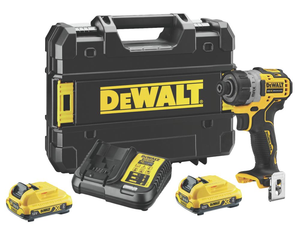 Image of DeWalt DCF601D2-GB 12V 2 x 2.0Ah Li-Ion XR Brushless Cordless Screwdriver 