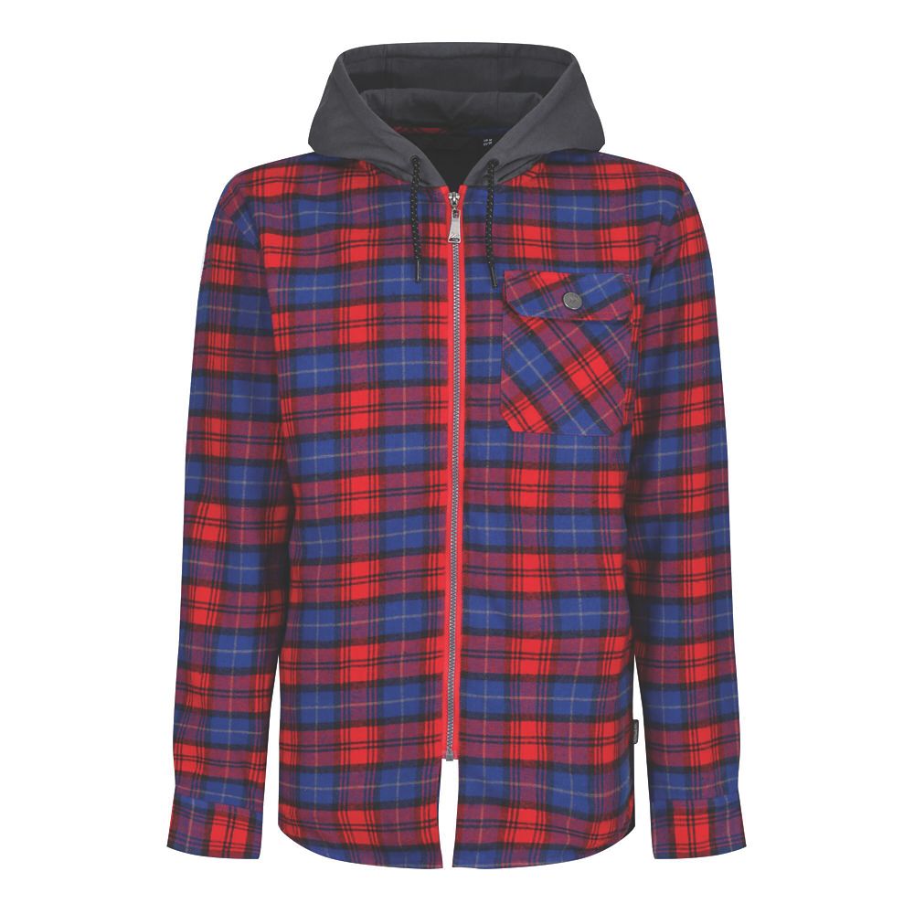Image of Regatta Siege Shirt Jacket Classic Red Check Medium 39 1/2" Chest 