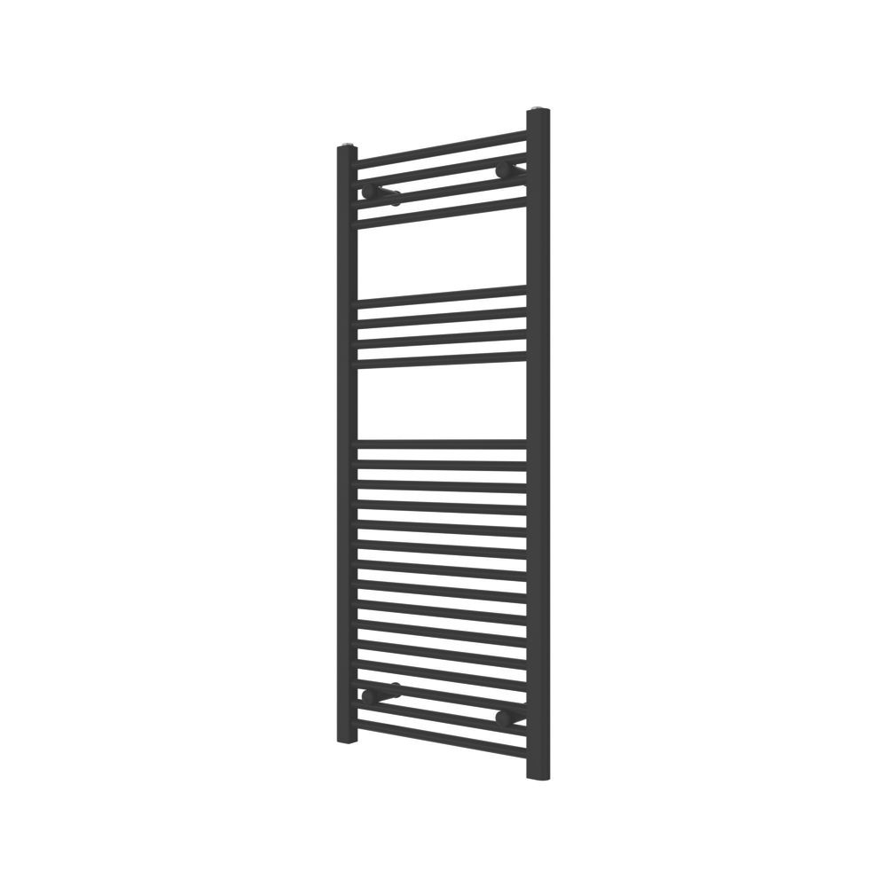 Image of Flomasta Towel Radiator 1200mm x 500mm Black 1815BTU 