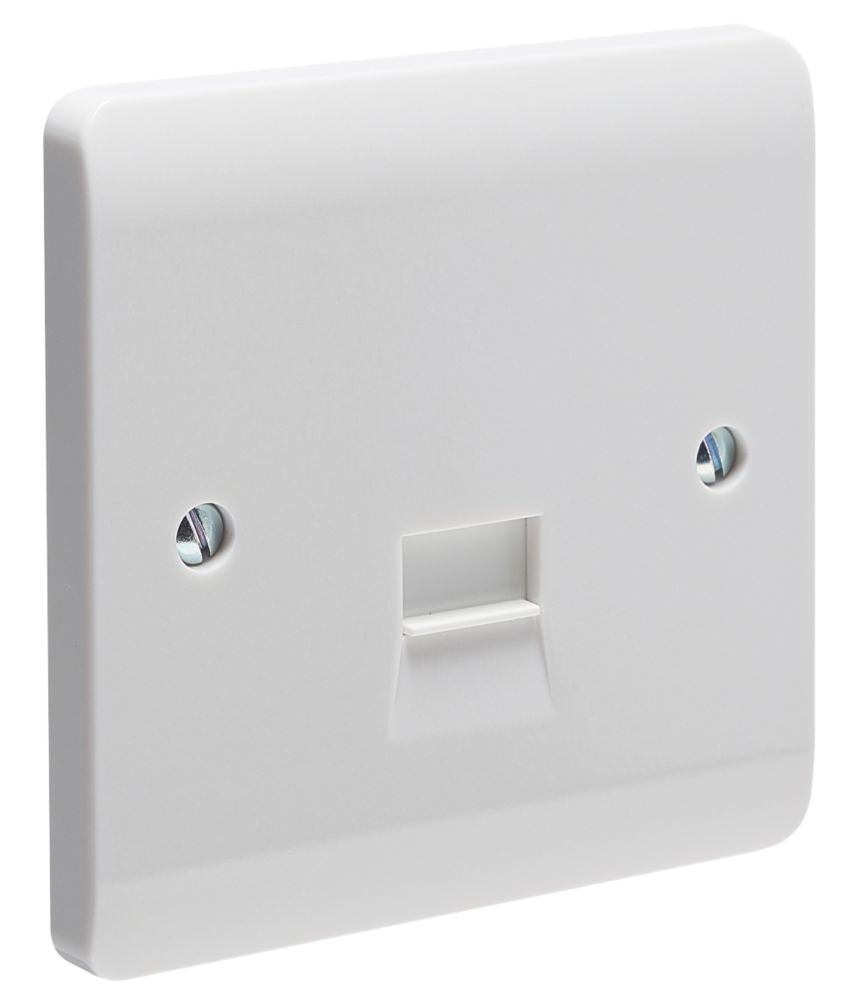 Image of Crabtree Instinct Master Telephone Socket White 
