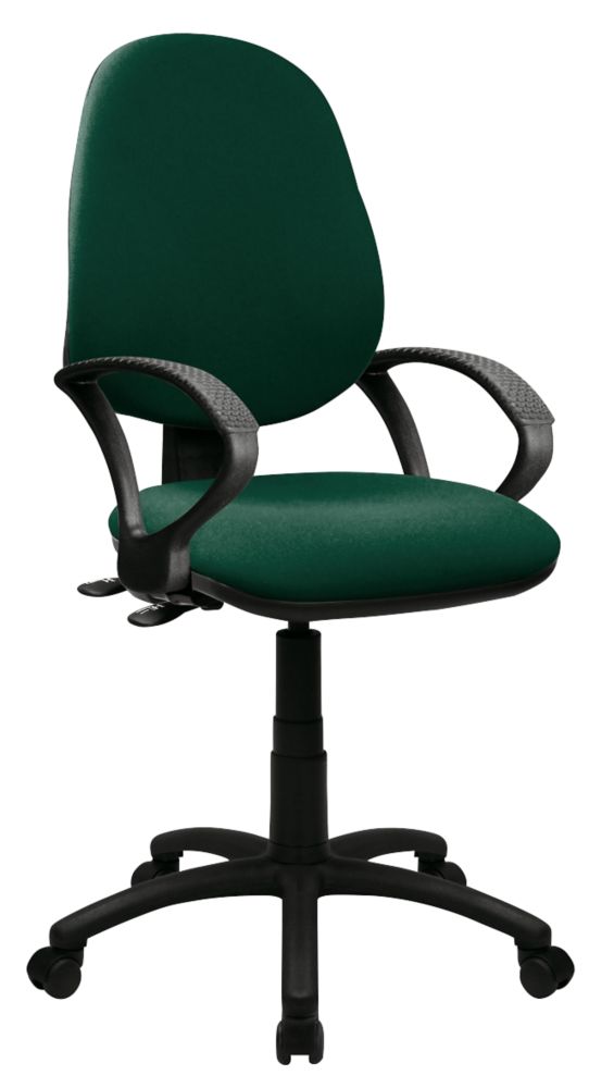 Image of Nautilus Designs Java 300 Medium Back Task/Operator Chair Fixed Arms Green 