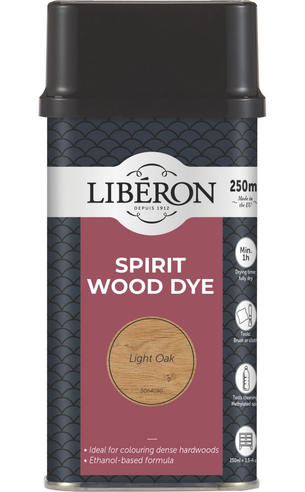 Image of Liberon Ethanol Based Wood Dye Light Oak 250ml 