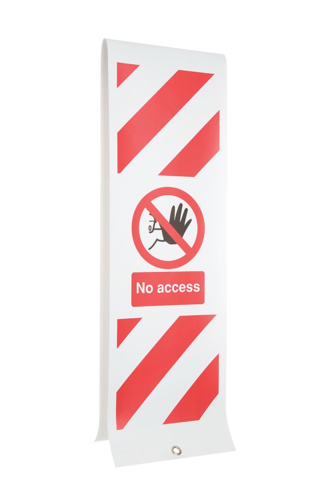 Image of "No Access" Eyelet Sign 1885mm x 300mm 
