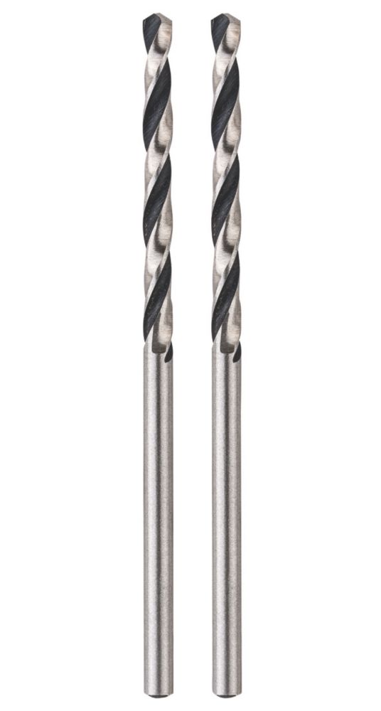 Image of Bosch Straight Shank Drill Bit 2.5mm x 57mm 2 Pack 