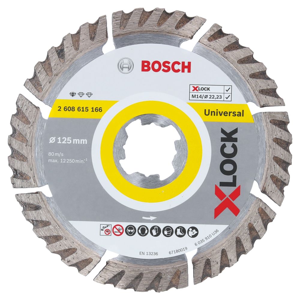 Image of Bosch X-Lock Masonry Diamond Cutting Disc 125mm 