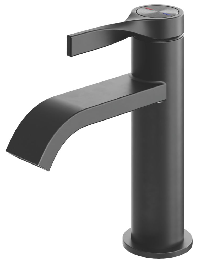 Image of Swirl Ayre Basin Mono Mixer Matt Black 