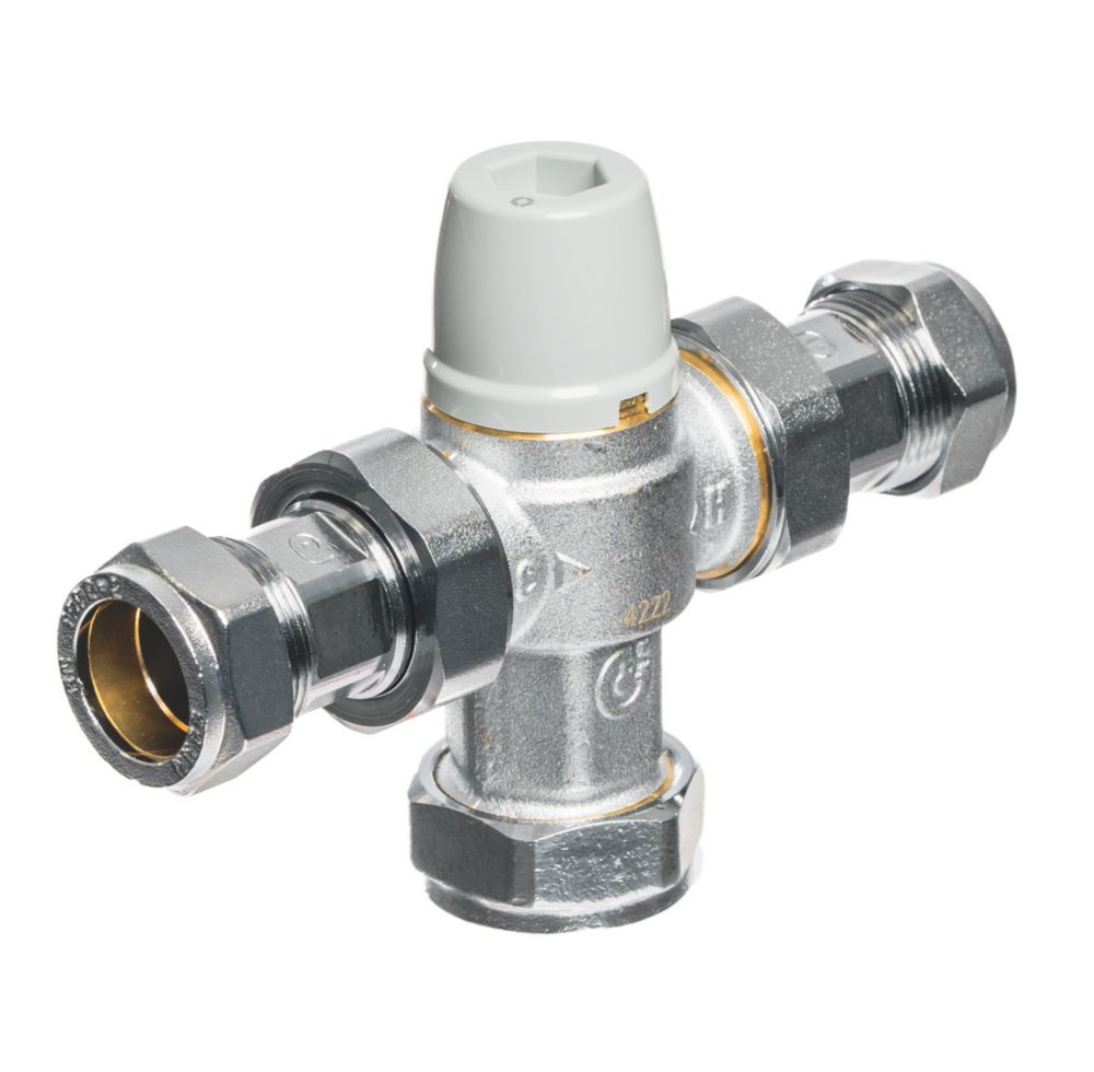 Image of Flomasta CA-100824 Thermostatic Mixing Valve 22mm 
