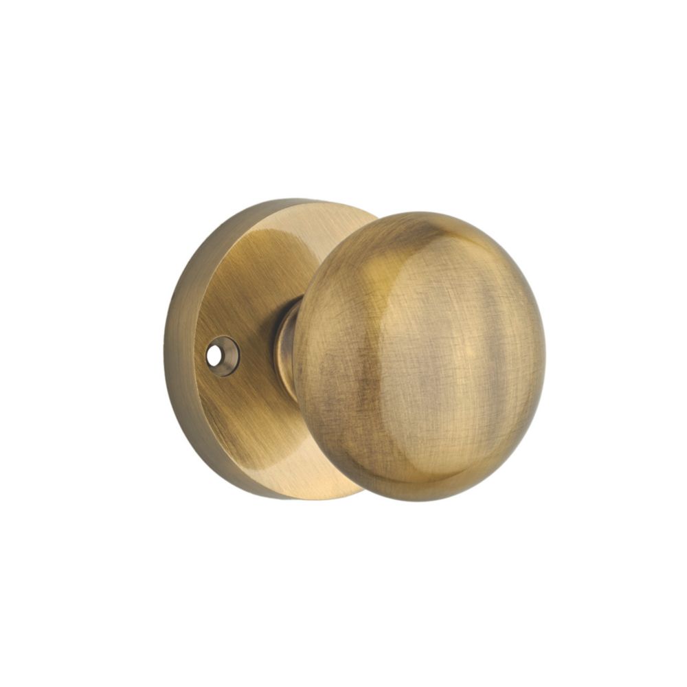 Designer Levers Orion Mortice Door Knob Pair Antique Brass 58mm (833KK)