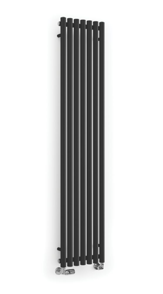 Image of Terma Rolo Room Radiator 1800m x 370mm Black 2738BTU 