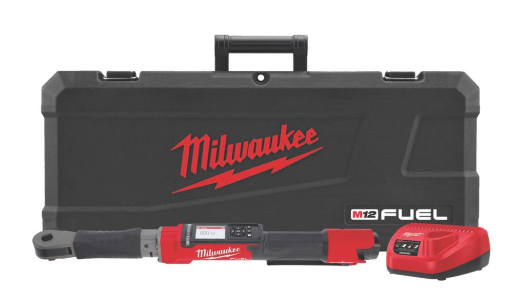 Image of Milwaukee M12 ONEFTR12-201C FUEL 12V 1 x 2.0Ah Li-Ion RedLithium Brushless Cordless ONE-KEY 1/2" Digital Torque Wrench 