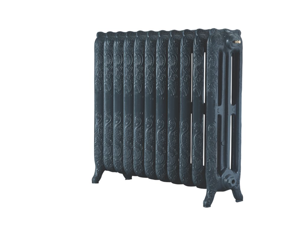 Image of Arroll Montmartre 3-Column Cast Iron Radiator 760mm x 914mm Anthracite 5405BTU 