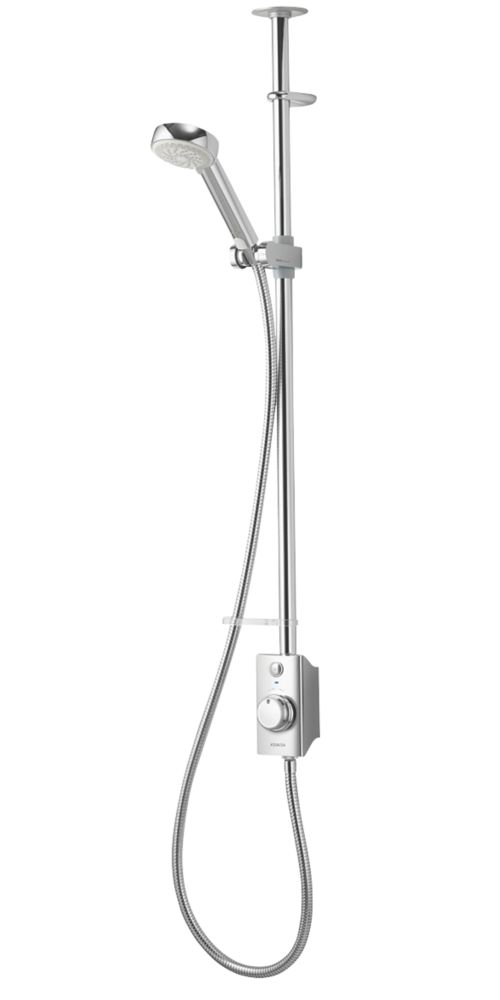 Image of Aqualisa Visage Smart HP/Combi Ceiling-Fed Chrome Thermostatic Smart Shower 