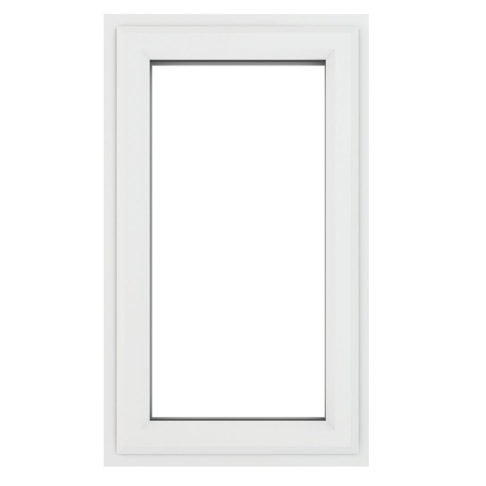 Image of Crystal Right-Hand Opening Clear Double-Glazed Casement White uPVC Window 610mm x 1040mm 