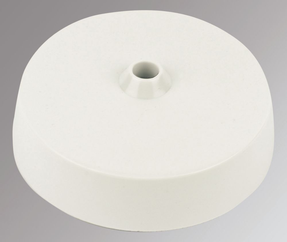 Image of Crabtree Ceiling Rose Light Fitting White 3 1/2" 