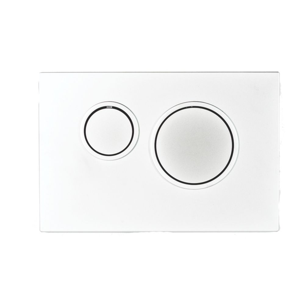 Image of Fluidmaster Circle Dual-Flush T-Series Activation Plate Matt Chrome 