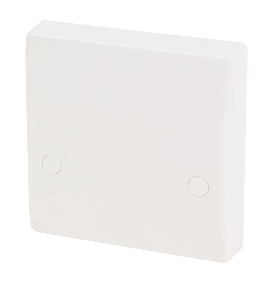 Image of Schneider Electric Ultimate Slimline 45A Unswitched Cooker Outlet Plate White 
