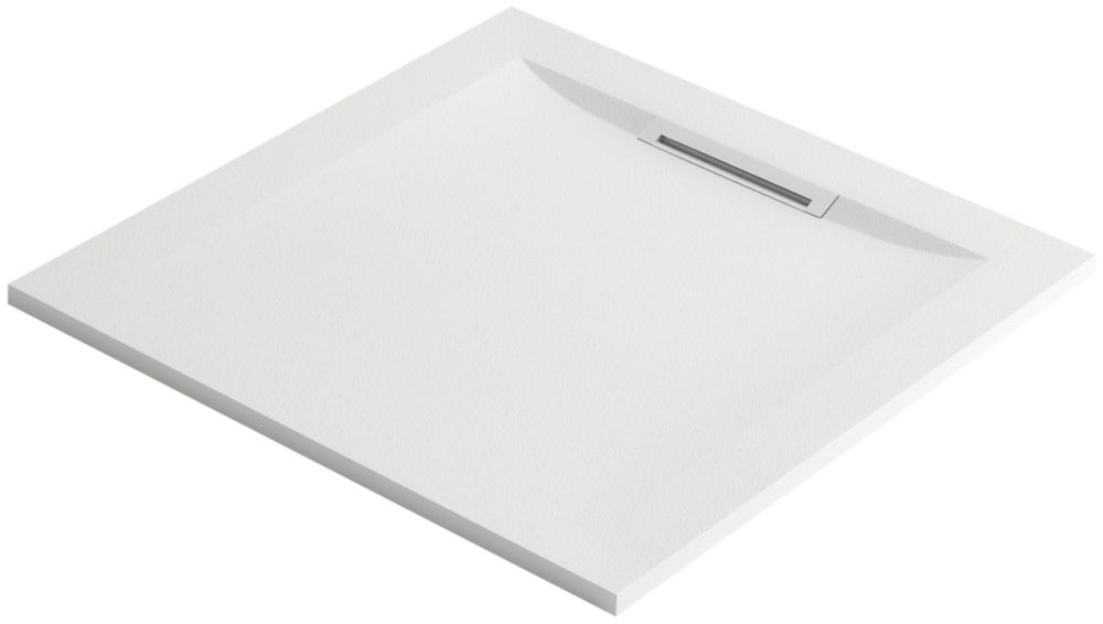 Image of Mira Flight Level Safe Square Shower Tray White 800mm x 800mm x 25mm 