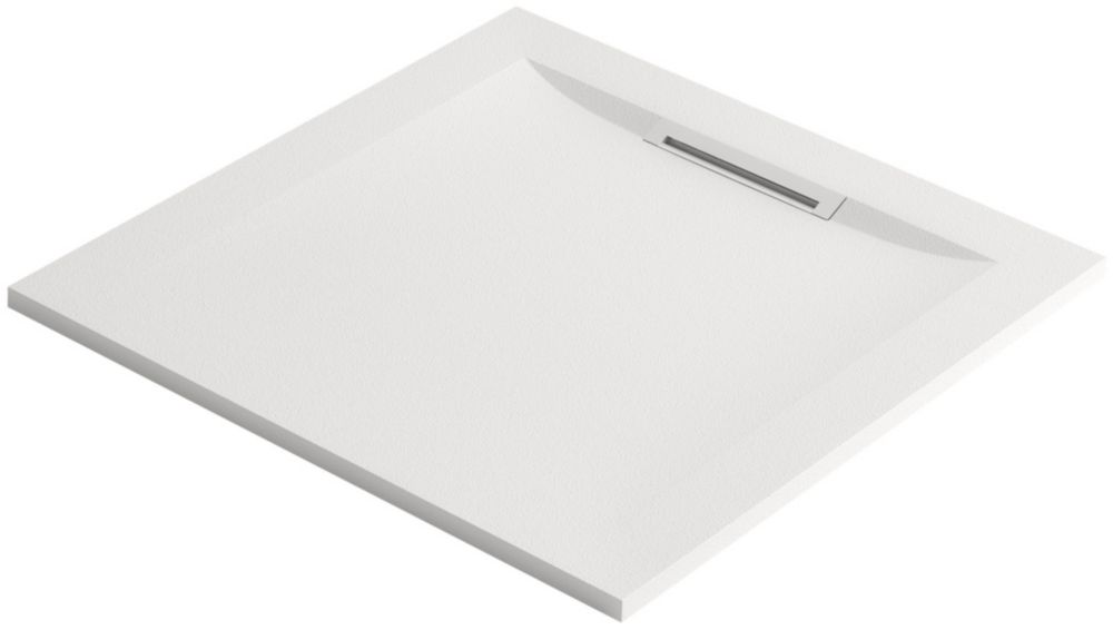 Image of Mira Flight Level Safe Square Shower Tray White 800mm x 800mm x 25mm 