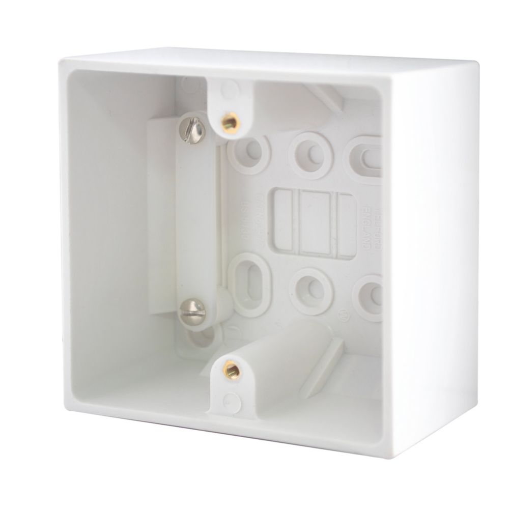 Image of British General 900 Series 1-Gang Surface Pattress Back Box 42mm 
