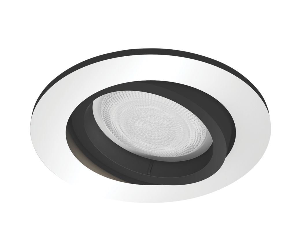 Image of Philips Hue Miliskin Adjustable Head LED Smart Recessed Downlight Aluminium 5W 350lm 
