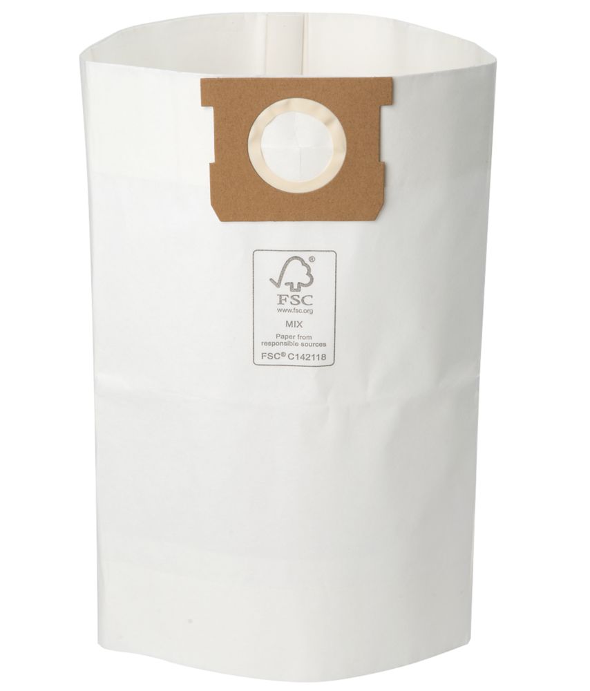Image of Titan 40Ltr Dry Vacuum Cleaner Dust Bags 5 Pack 